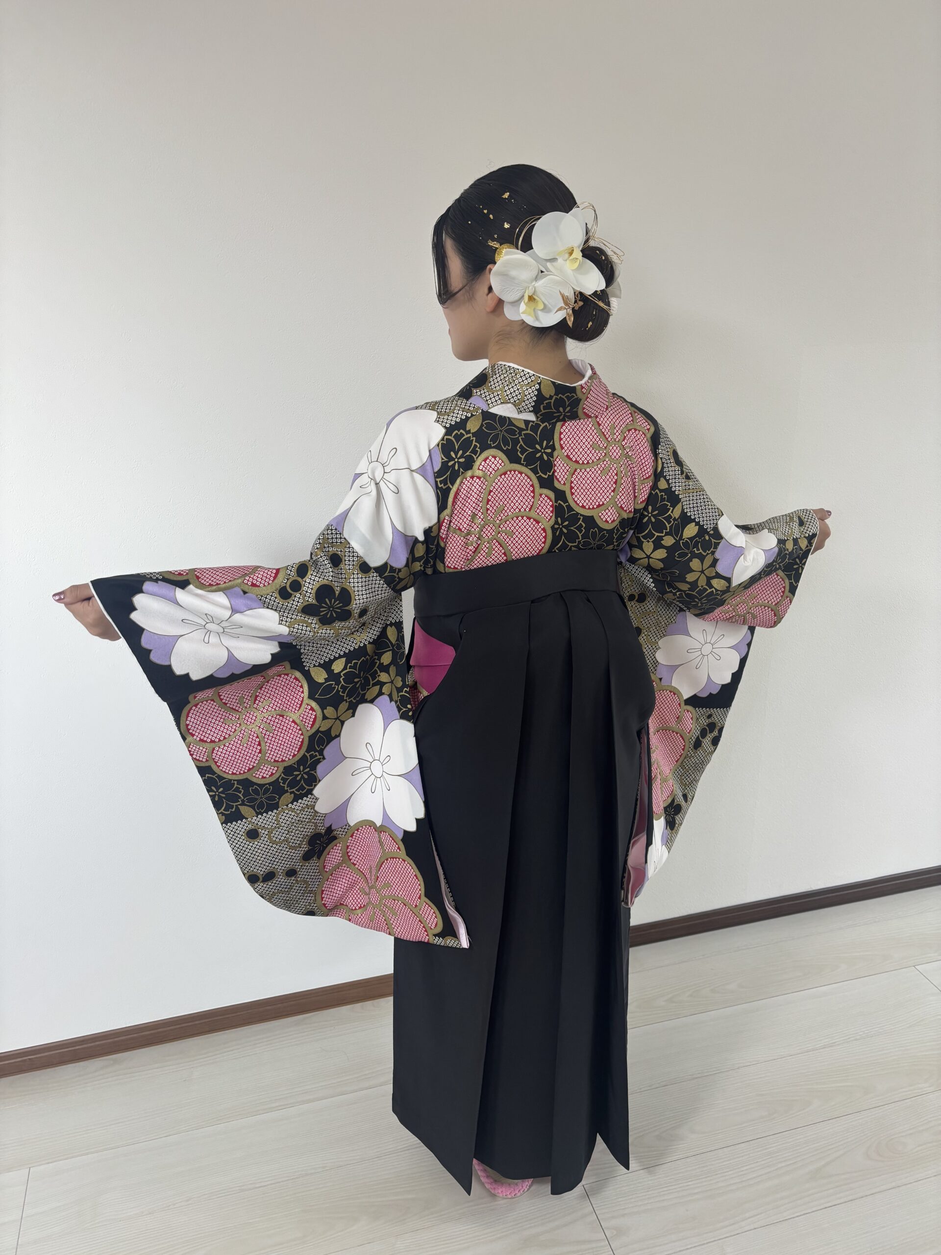 卒業袴の着付け事例