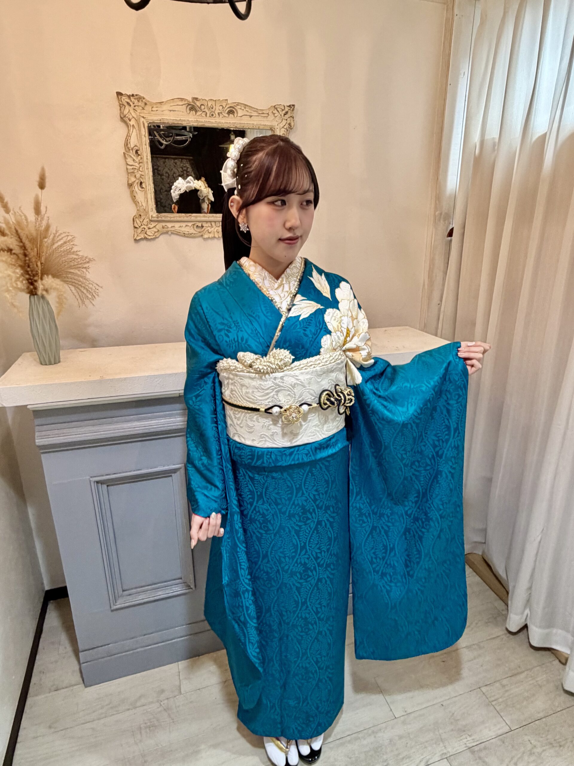 振袖の着付け事例