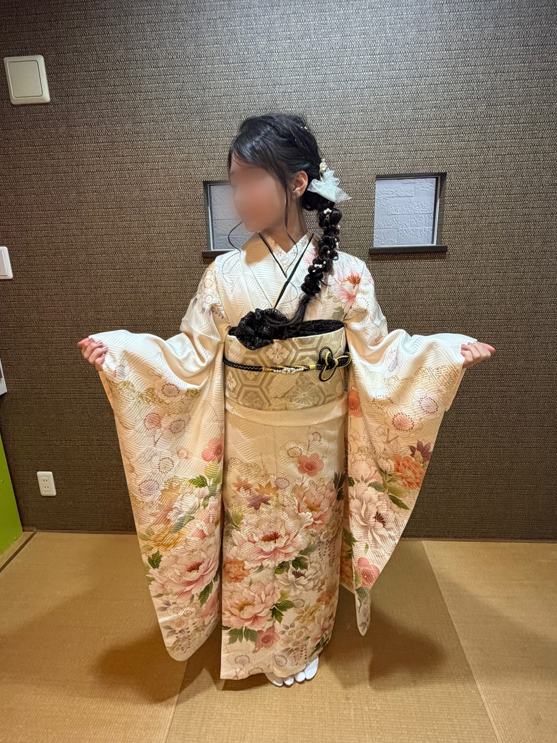振袖の着付け事例